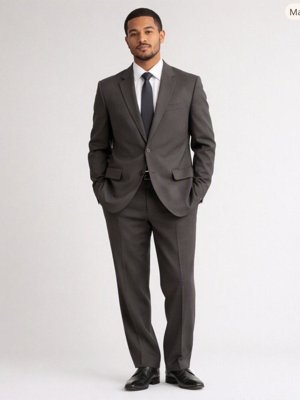 Evan Picone Men's Suit Brown 42R 36R